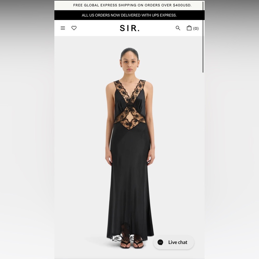 SIR the Label Aries Cut Out Gown